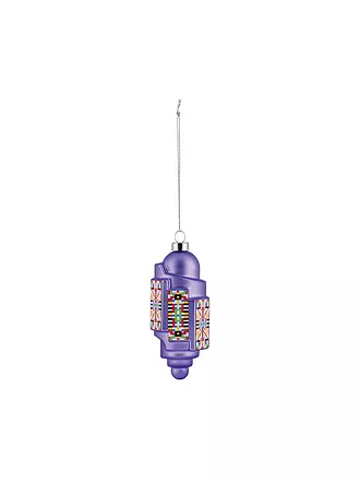 ALESSI | Weihnachtsschmuck  DOME 10cm Lila/Dek. | 